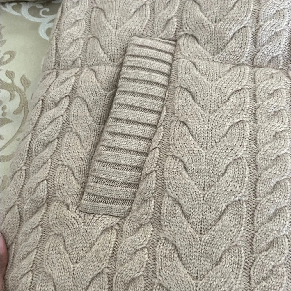 Boston Proper Neutral Ribbed Knit PufferJacket - Picture 3 of 6
